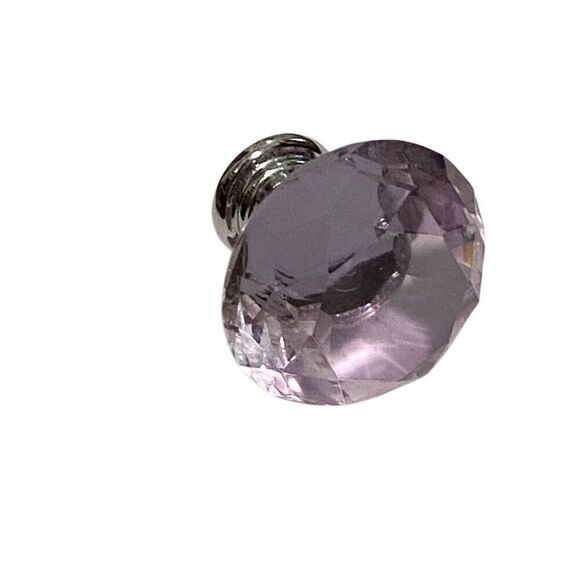 Vintage Glass Purple Knob Pull - Picture 3 of 5